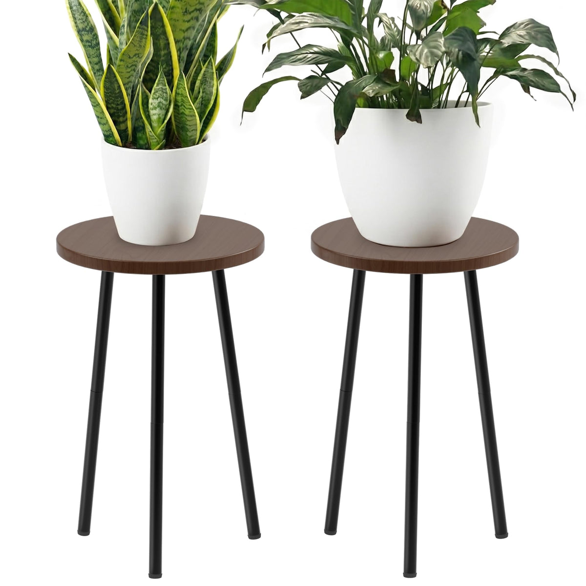 SAKSUN front view of plant stand showing modern silhouette and stability benefits