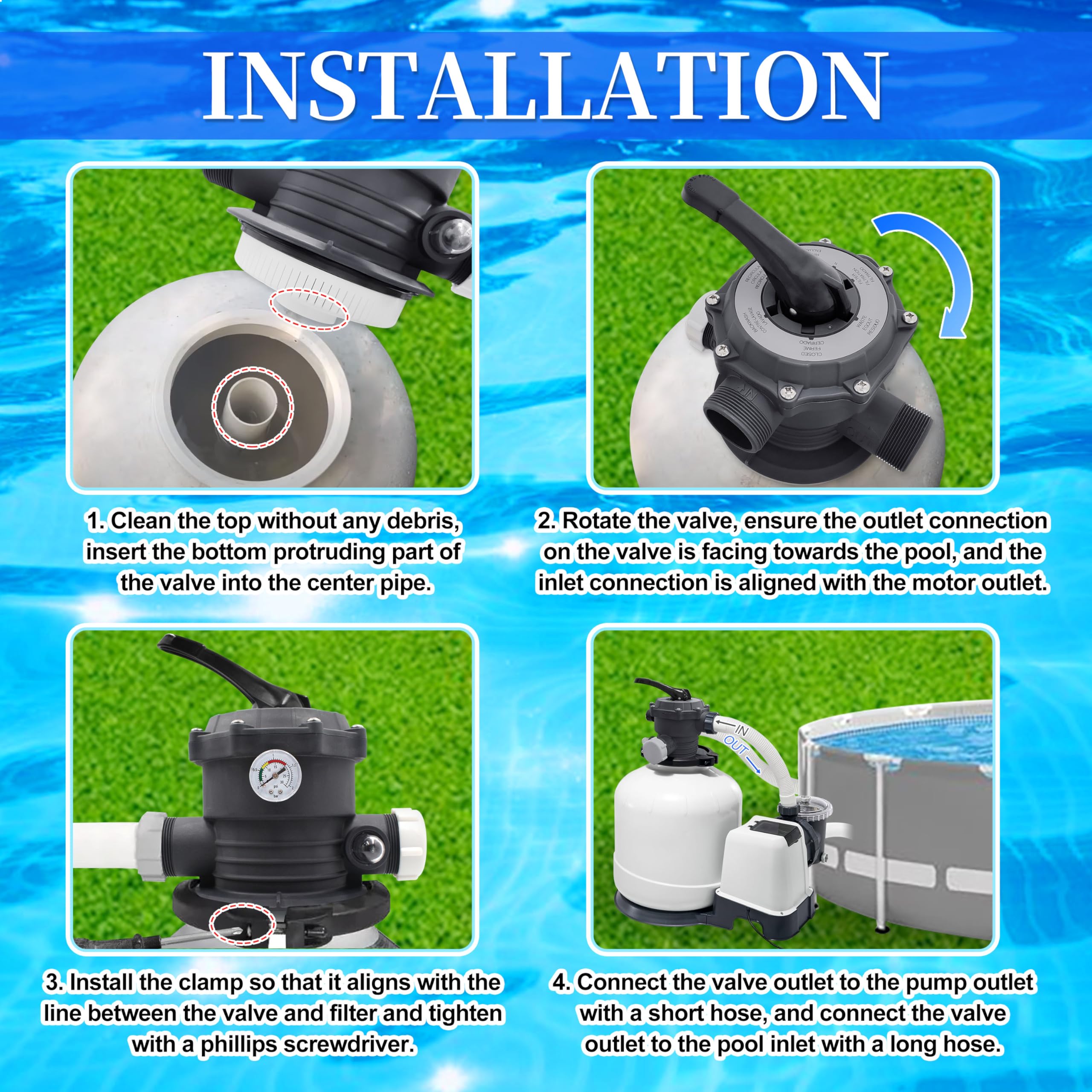 salangid valve handle and positions enabling safe, simple mode selection