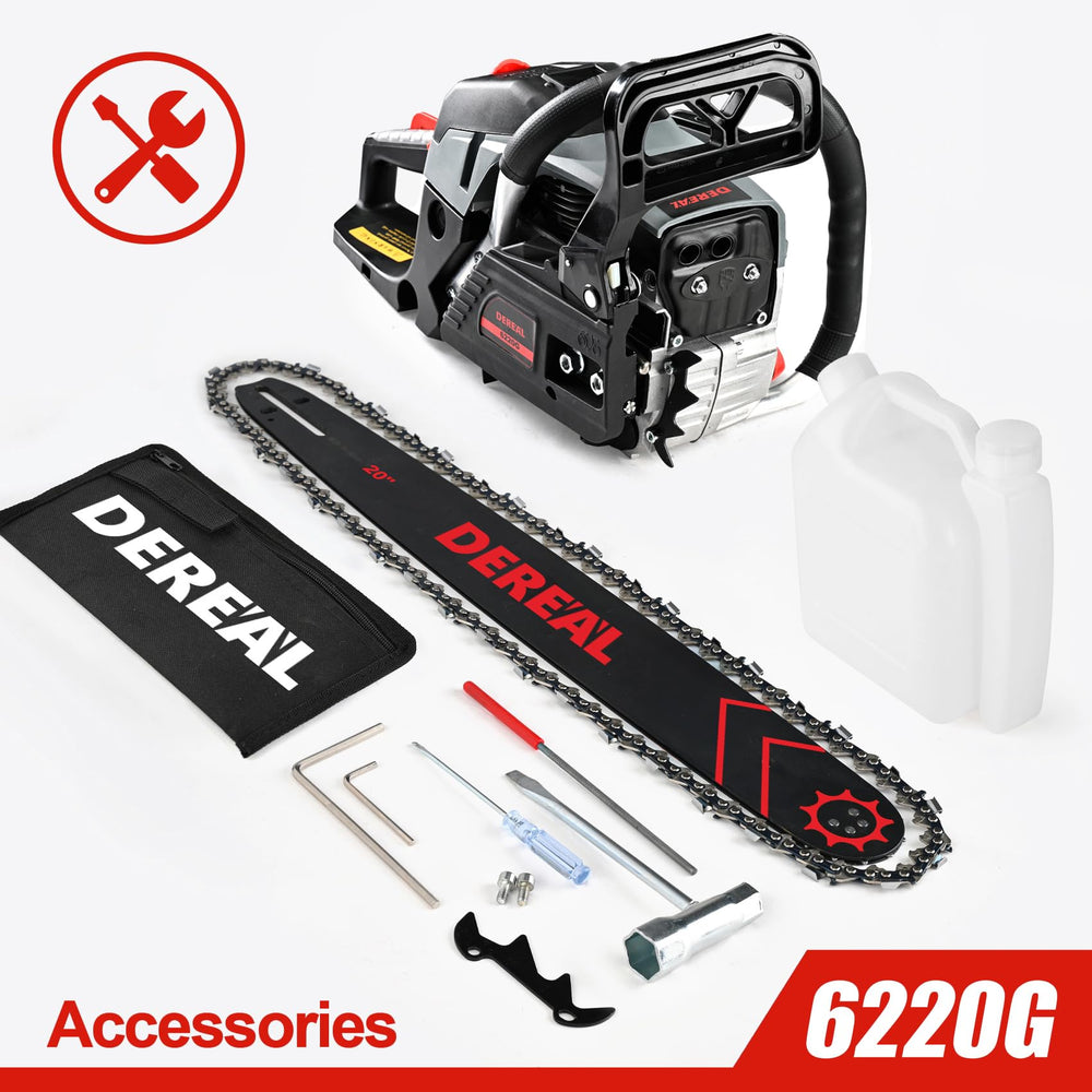 SALEM MASTER handle and chain brake close-up for safer control