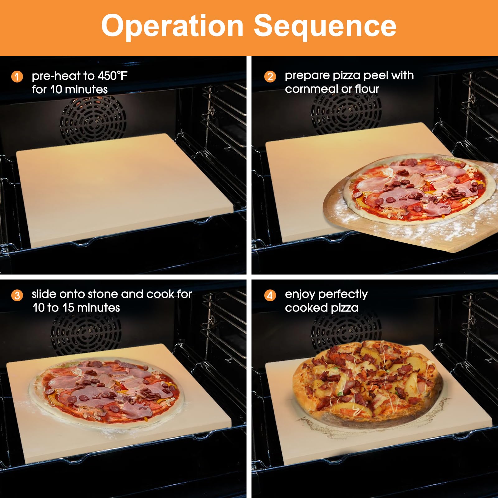 salomayes stone inside an RV oven demonstrating fit and even heat distribution for travel cooking