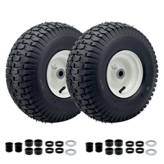 SALUTE UA front view of 15x6.00-6 wheel assembly showing ready-to-install fit