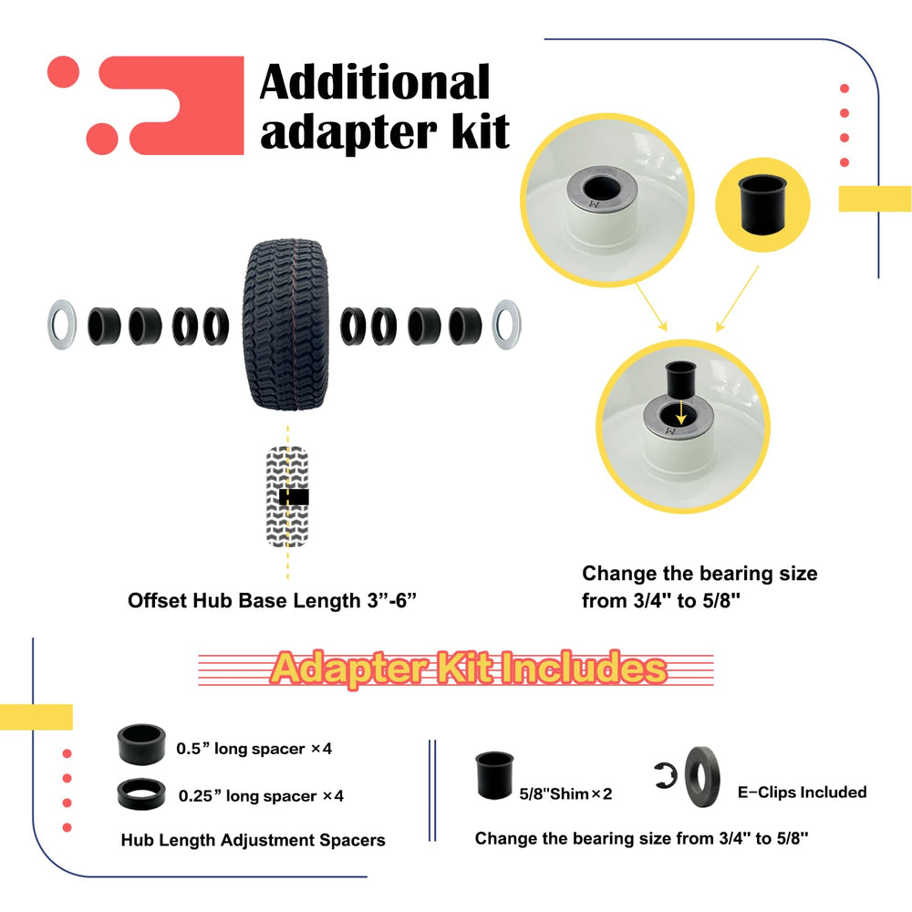 SALUTE UA hub with included spacers demonstrating adjustable length