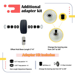 SALUTE UA hub with included spacers demonstrating adjustable length