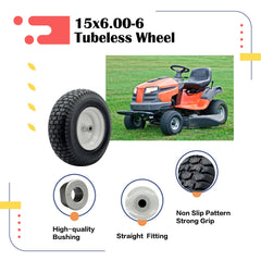 SALUTE UA side profile of tire and rim highlighting size and durable construction