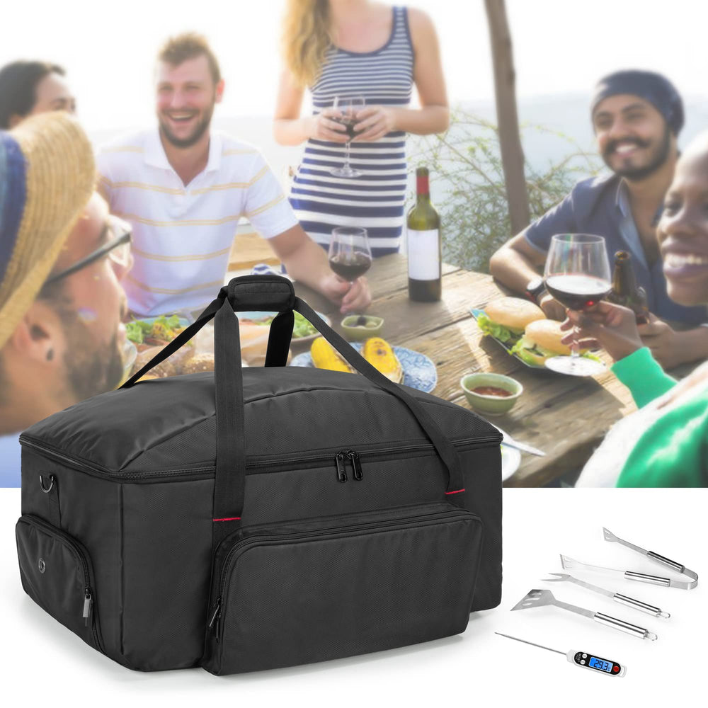 samdew reinforced handles and adjustable shoulder strap for comfortable carrying