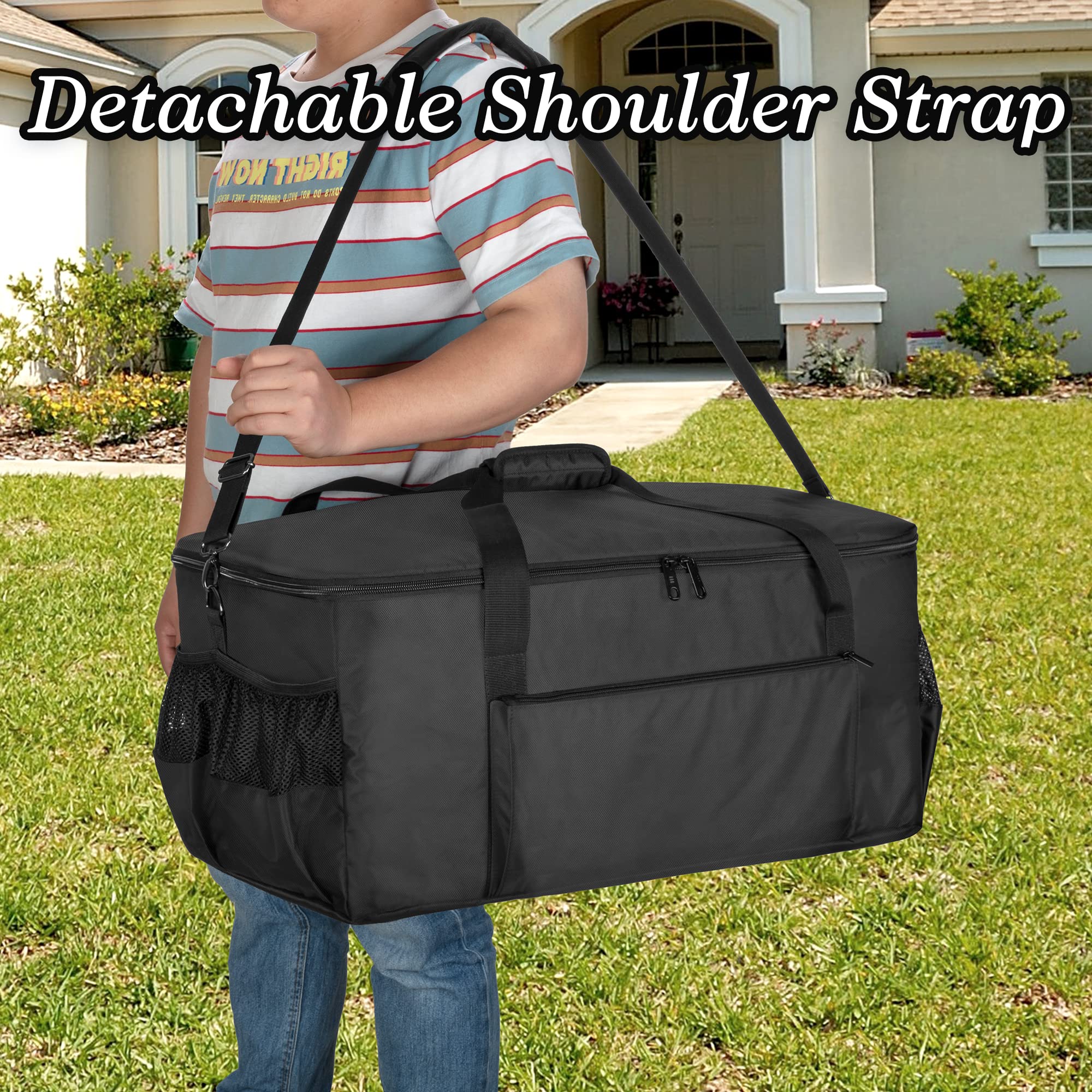 samdew padded handles and removable strap improve carrying comfort