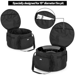 samdew top zipper pocket open holding manual for quick access