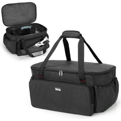 samdew front view showing bag and pocket layout for organized transport