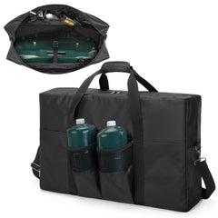 samdew front view of carry case showing neat storage and easy transport