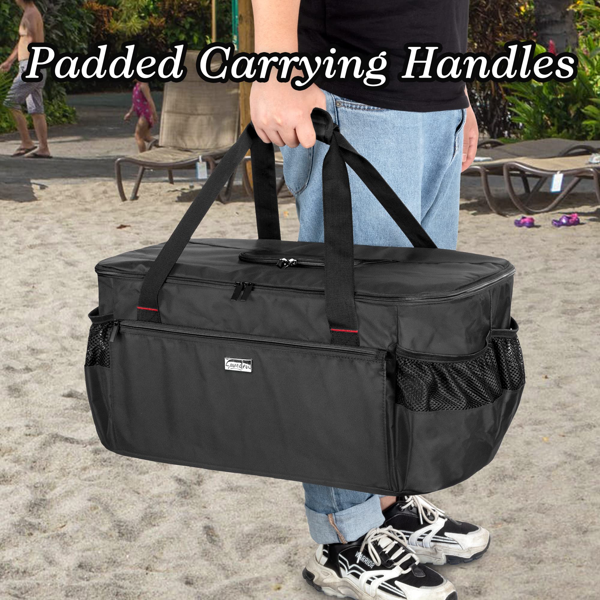 samdew padded handle close-up for comfortable carrying