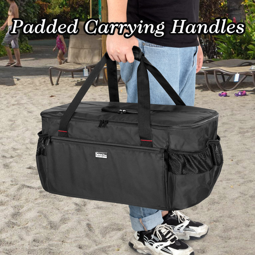 samdew padded handle close-up for comfortable carrying