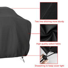 Samhe drawstring detail securing cover to grill and blocking wind