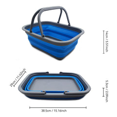 SAMMART collapsed tub flat profile, demonstrating space saving and compact storage