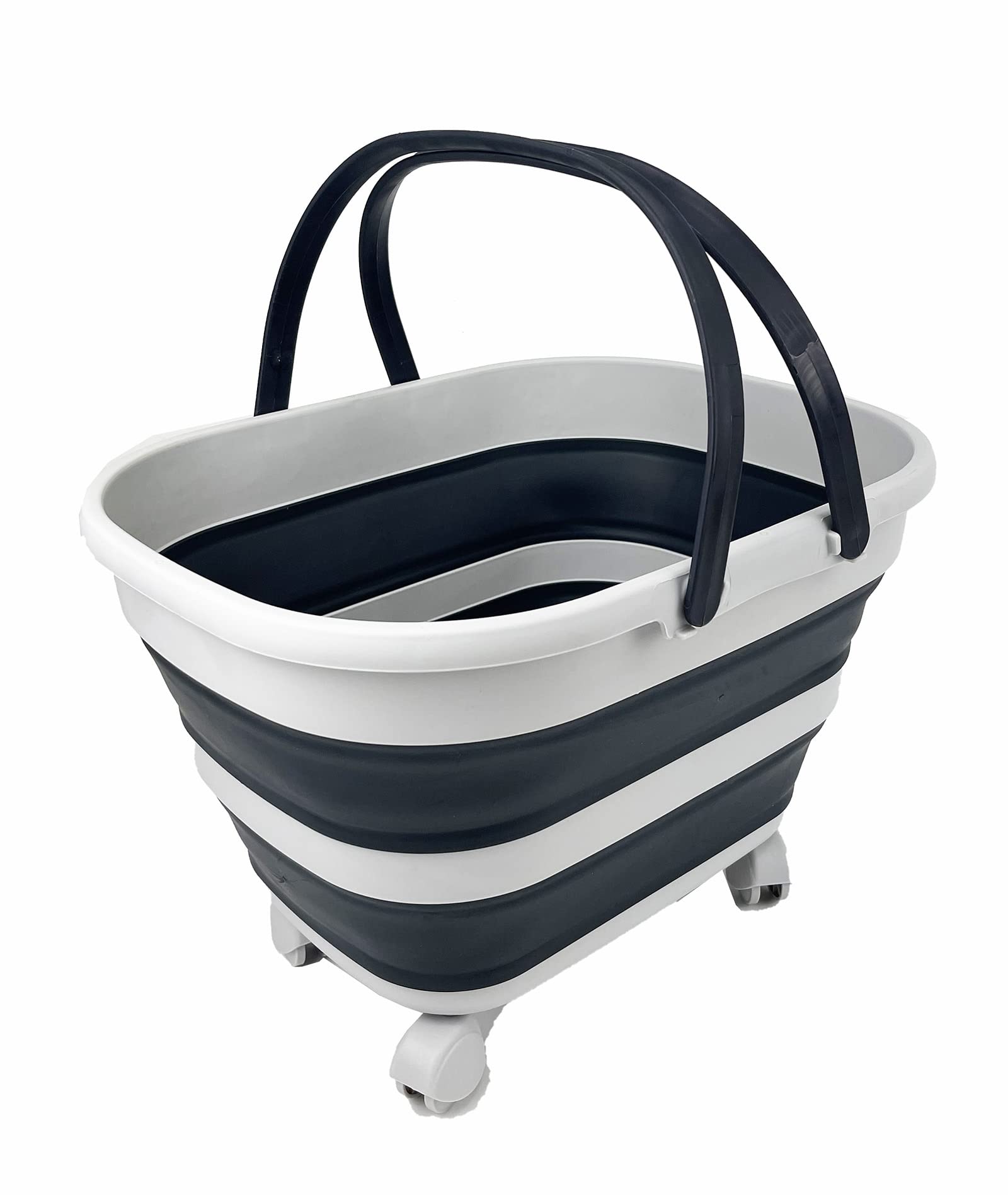 SAMMART expanded basket filled with groceries to demonstrate 17L capacity and organized storage