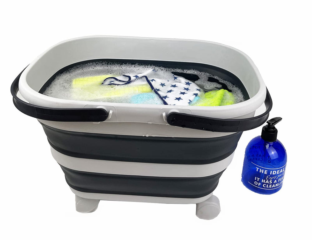 SAMMART folded flat inside a car trunk illustrating compact, space-saving storage