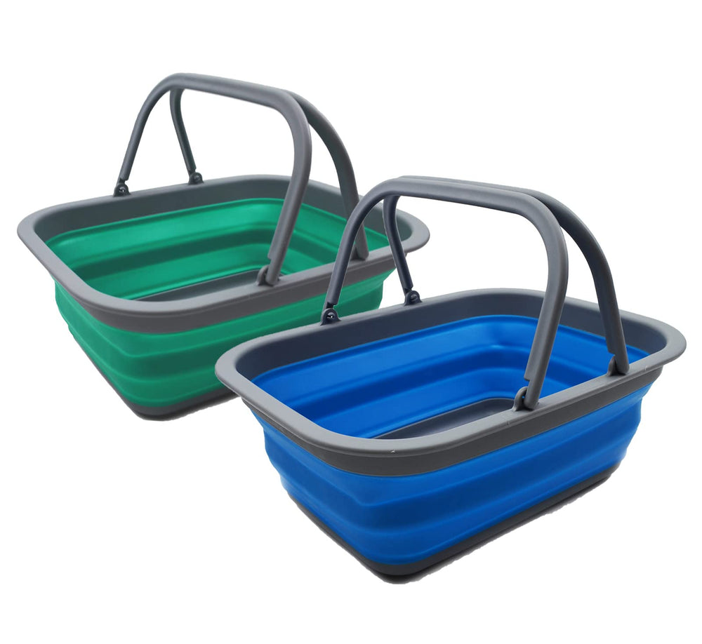 SAMMART front pack showing bluish-green and blue tubs, highlights portability and color