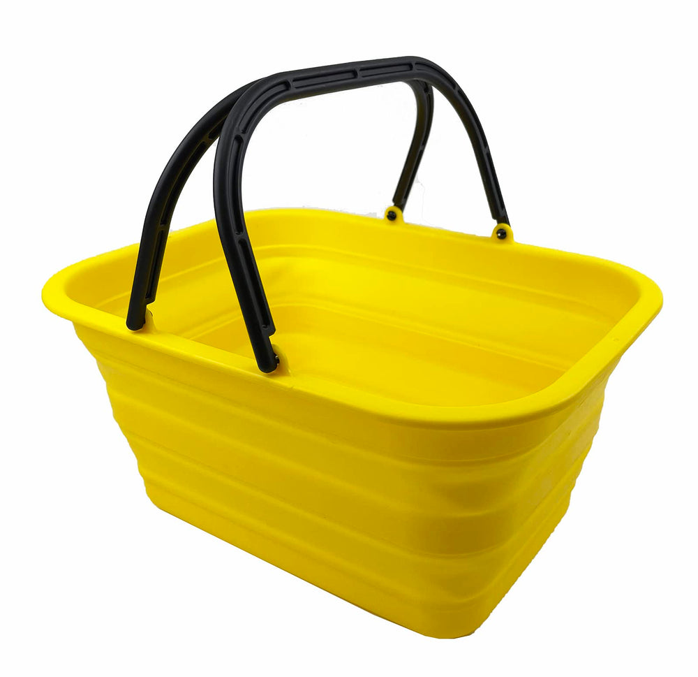 SAMMART front view of golden yellow tub showing full shape and benefit portability
