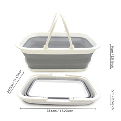 SAMMART tub used as picnic tote carrying snacks and drinks for outdoor convenience