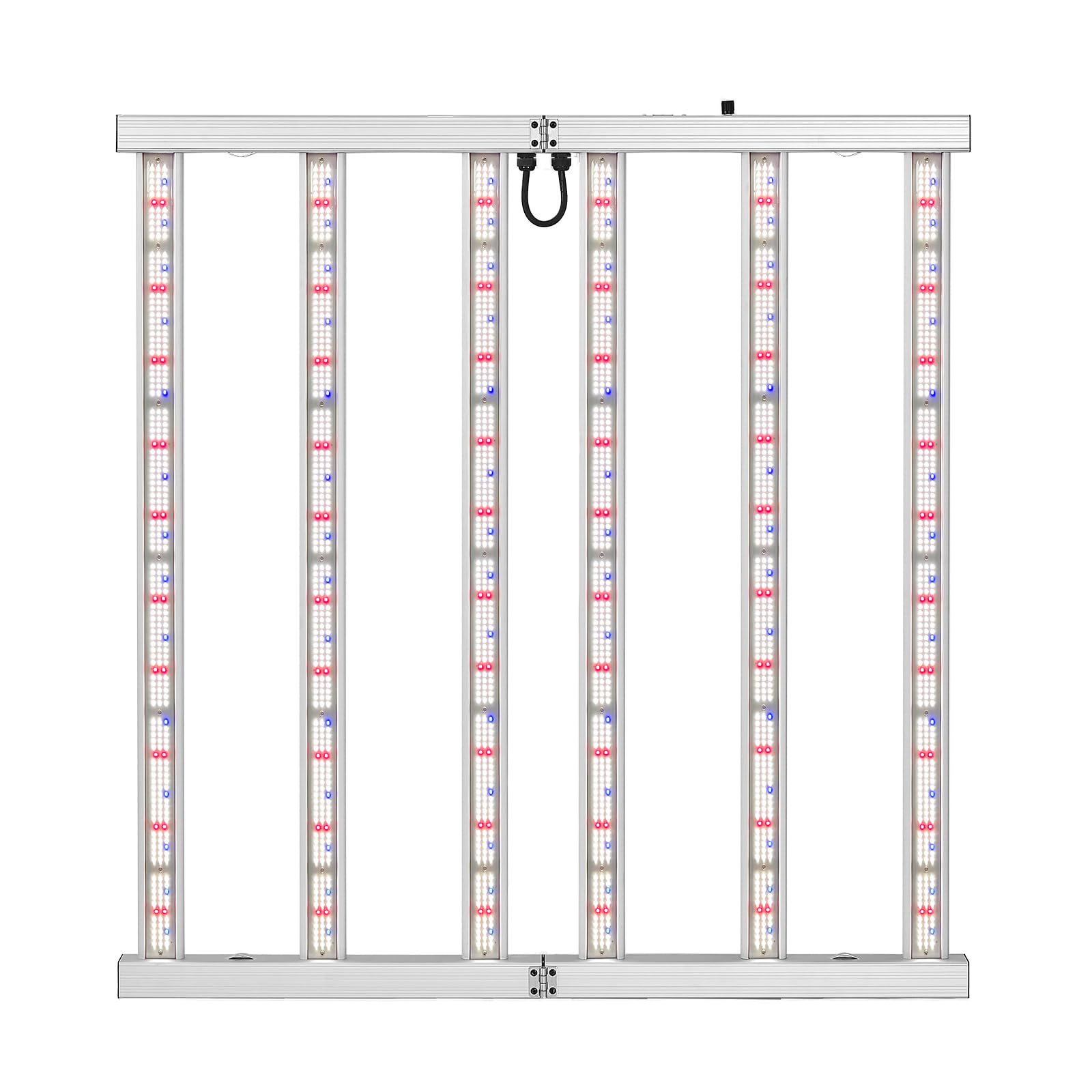 SAMPHON front view of six-bar grow light showing even canopy coverage