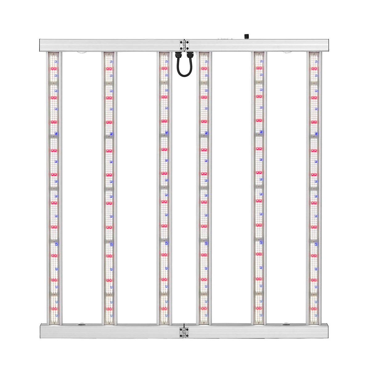 SAMPHON front view of six-bar grow light showing even canopy coverage