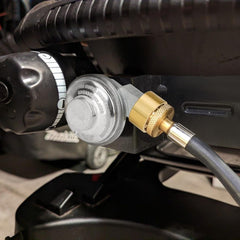 Samplife valve beside ruler showing scale for accurate fit verification