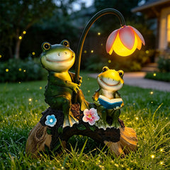 SAMPU CRAFT front view of frog pair adding whimsical charm
