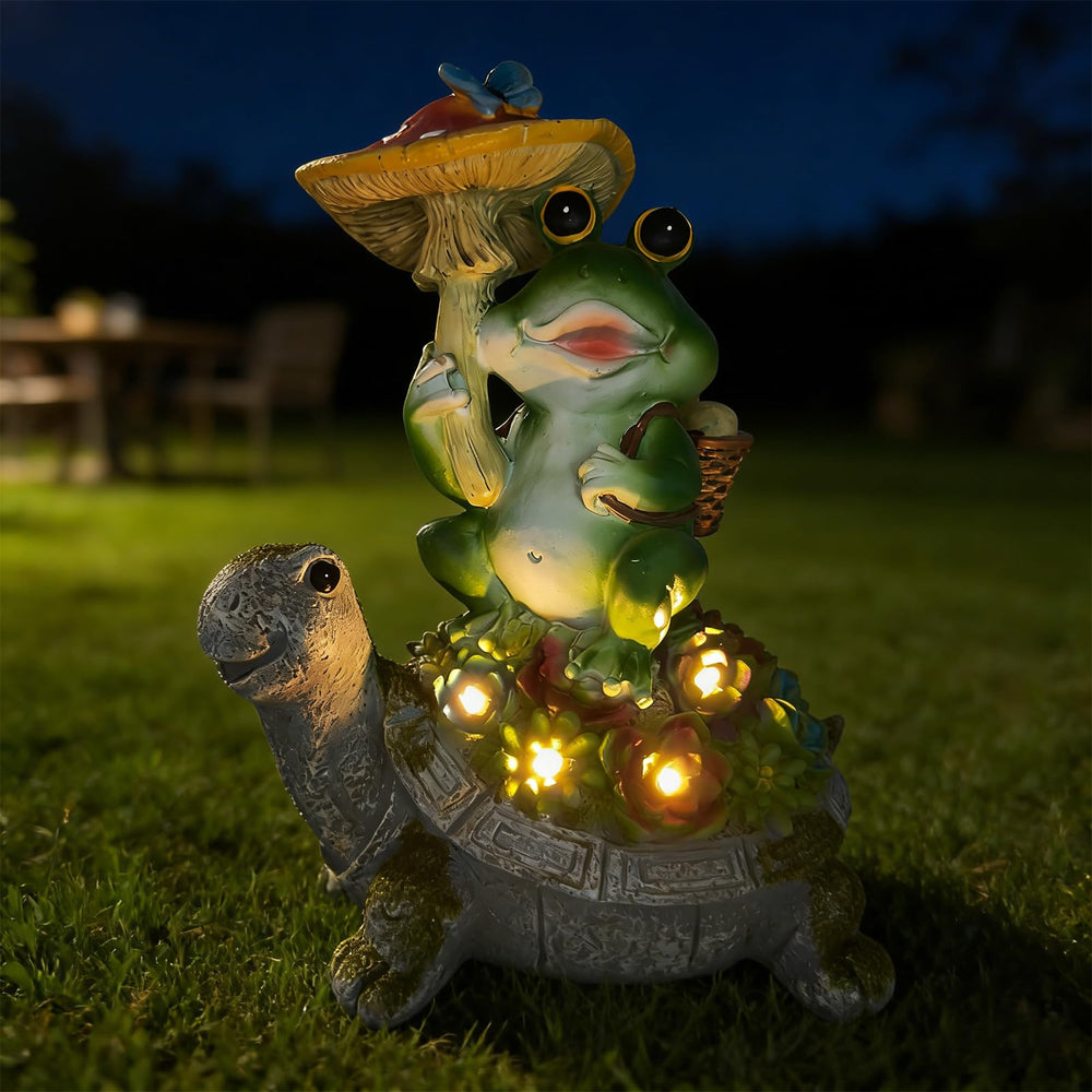 SAMPU CRAFT statue placed in a flower bed, enhances outdoor decor and pathways