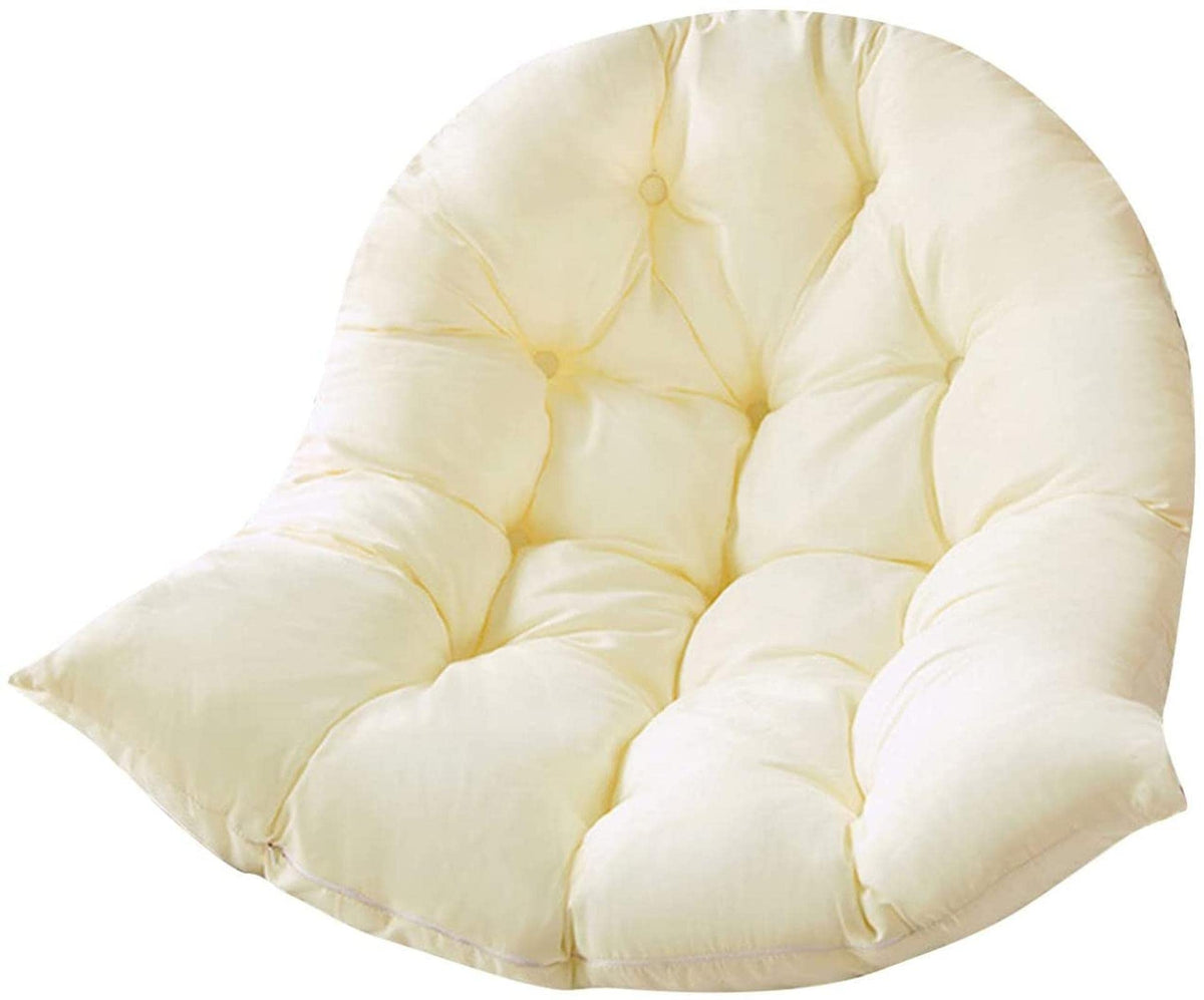 Samtiny front view cushion on egg chair showing full coverage and added comfort