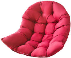 Samtiny cushion installed in hanging egg chair providing warmer seating