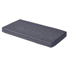 SAMTY front view of 36x18 grey cushion showing neat profile and added comfort