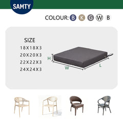 SAMTY close-up of zipper and removable cover for easy cleaning