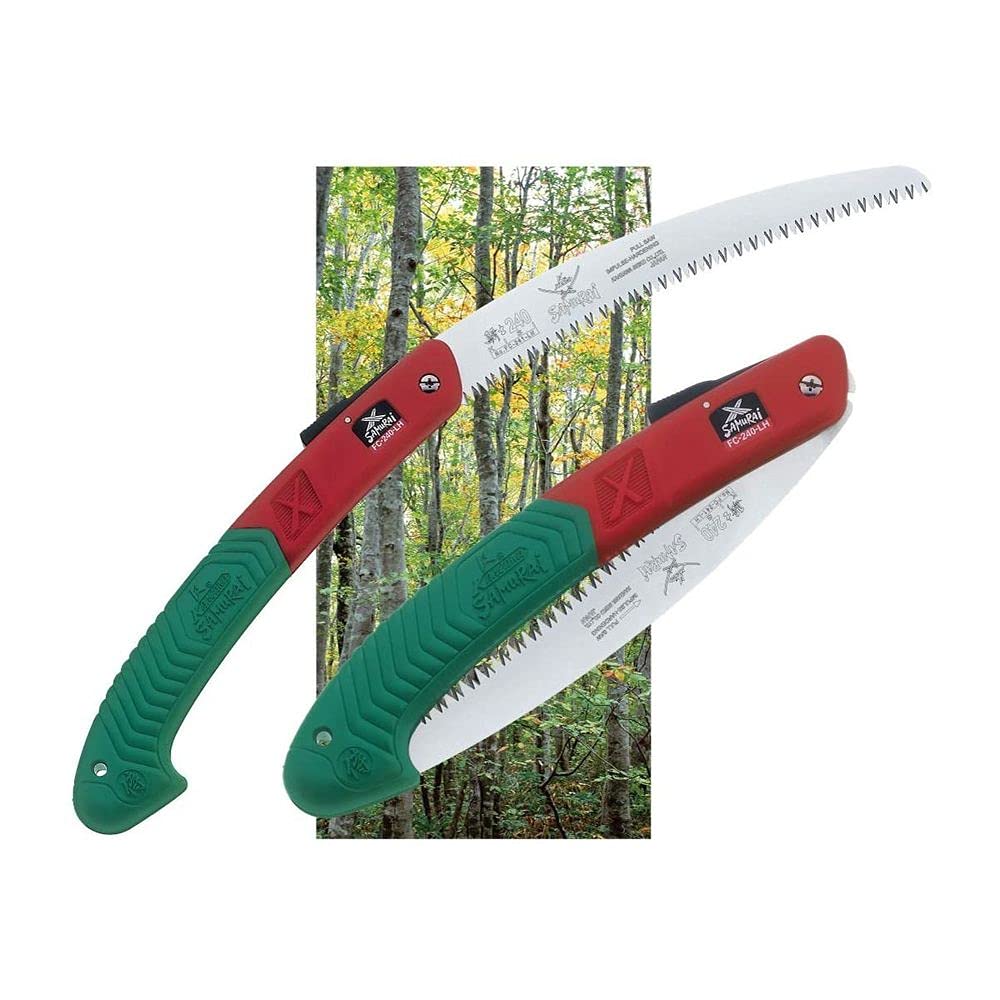 SAMURAI folded saw next to ruler demonstrating compact portable storage benefit