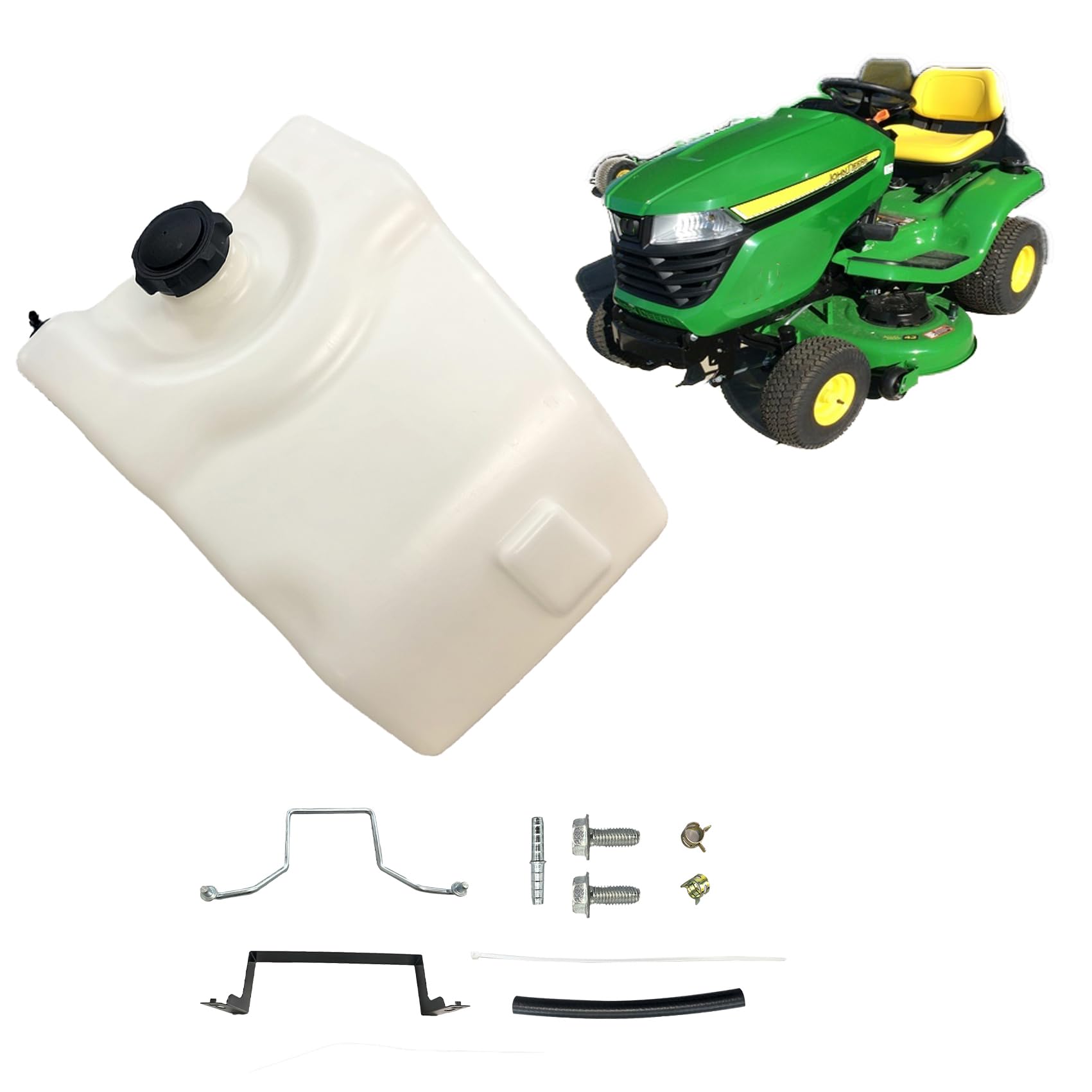 sanbaiyi front view fuel tank showing clean finish and easy swap benefit