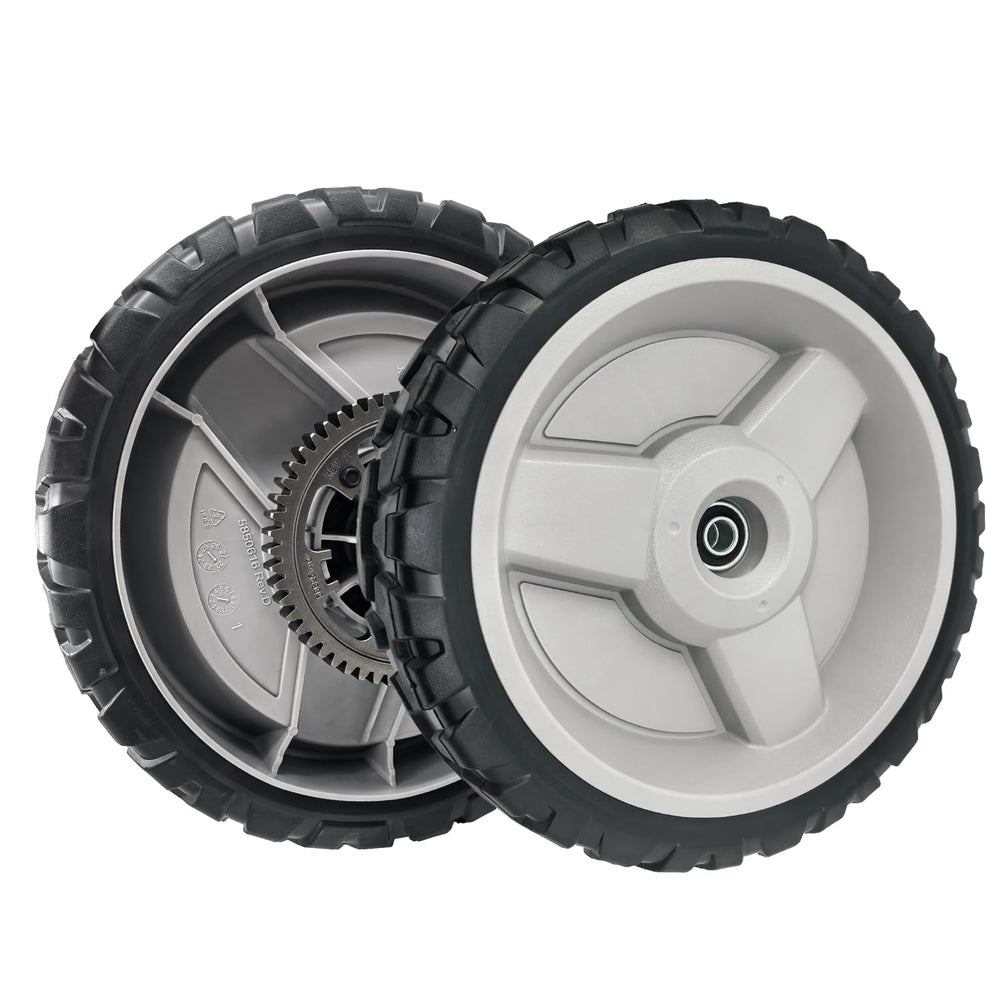 sanbaiyi front wheel assembly close-up showing fit and sturdy construction