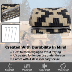 SAND MINE folded mat in carrying bag for compact transport and portability