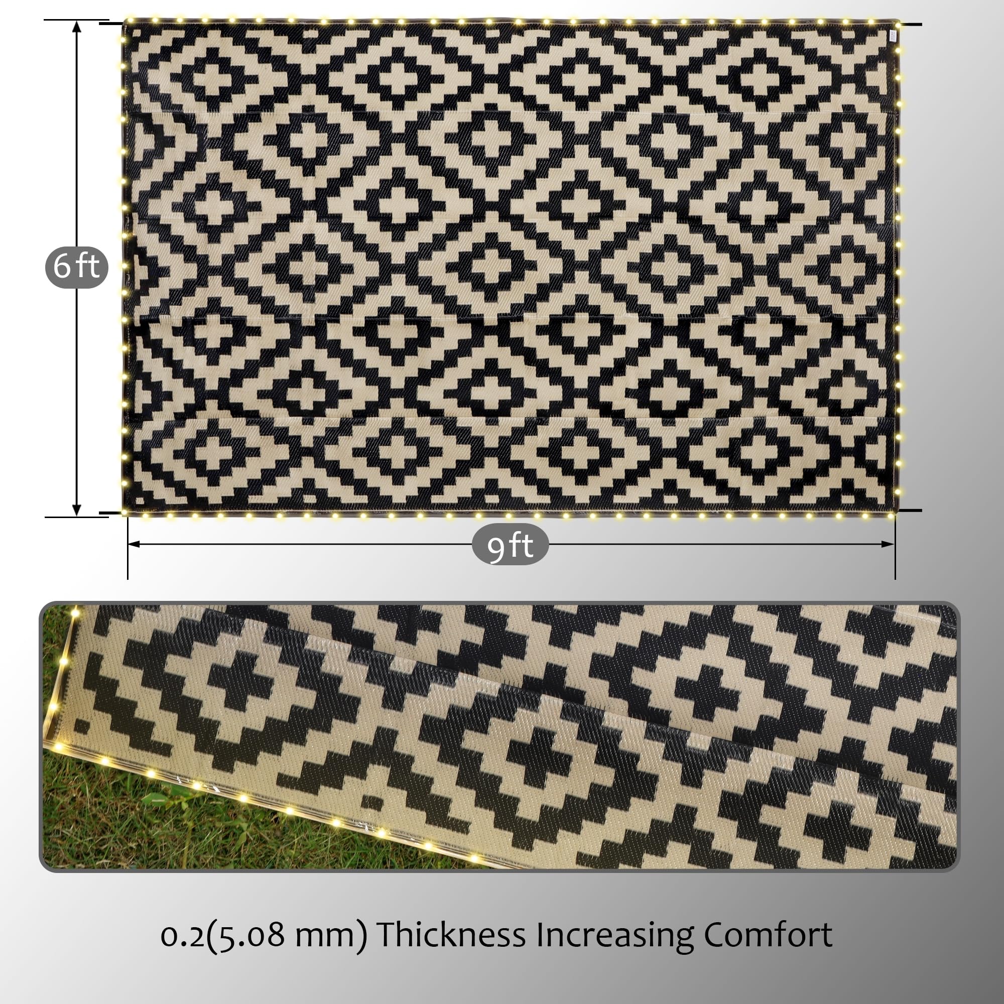 SAND MINE polypropylene weave close-up showing texture and easy-clean benefit