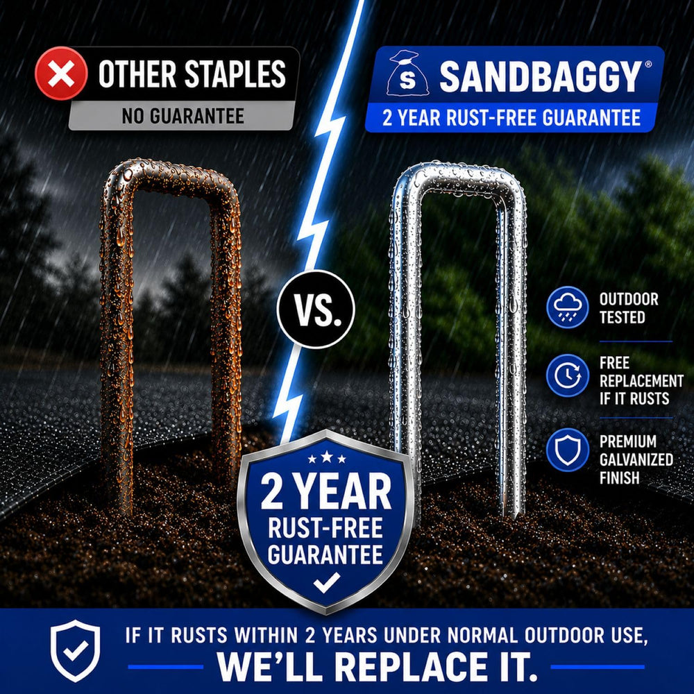 Sandbaggy chisel point tip detail for easier soil penetration