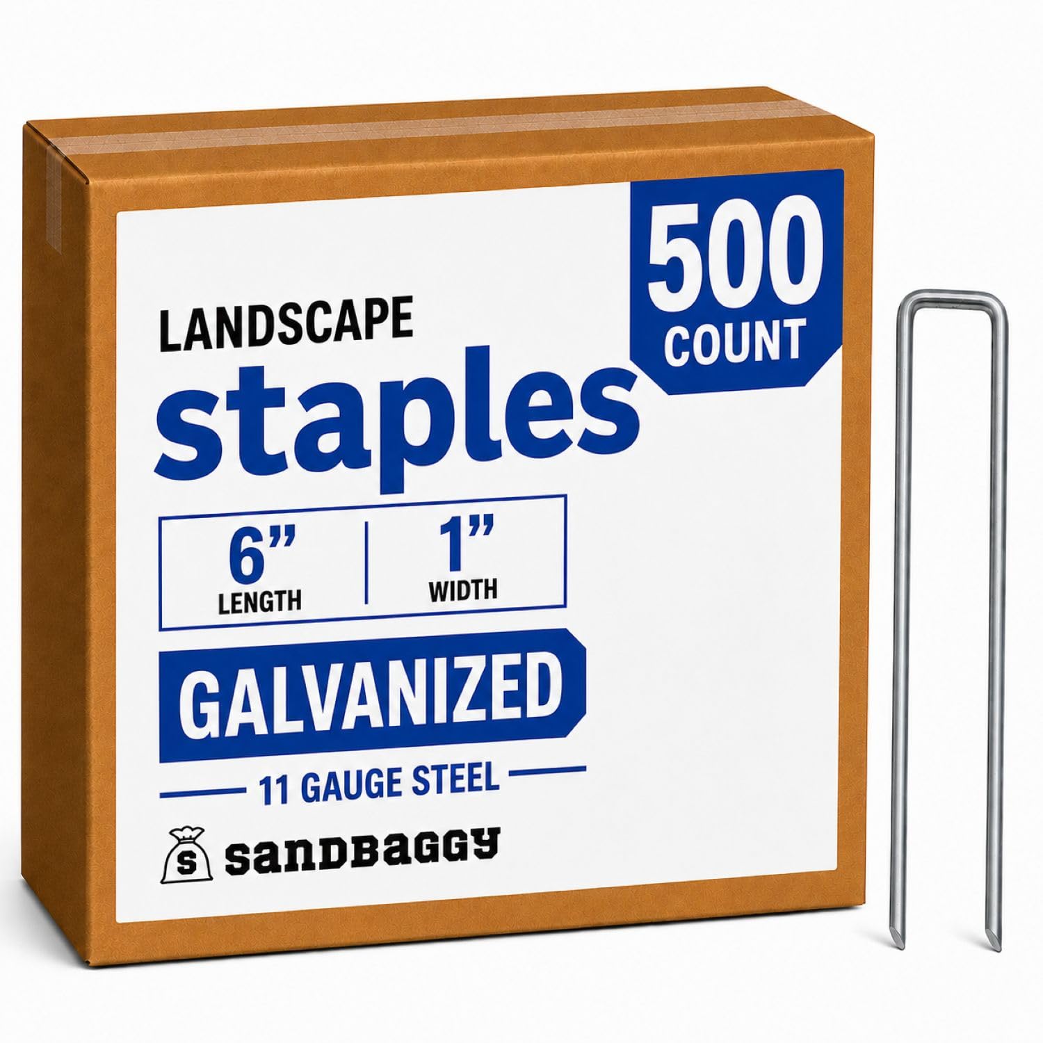 Sandbaggy front packaging showing 500-count and product benefits