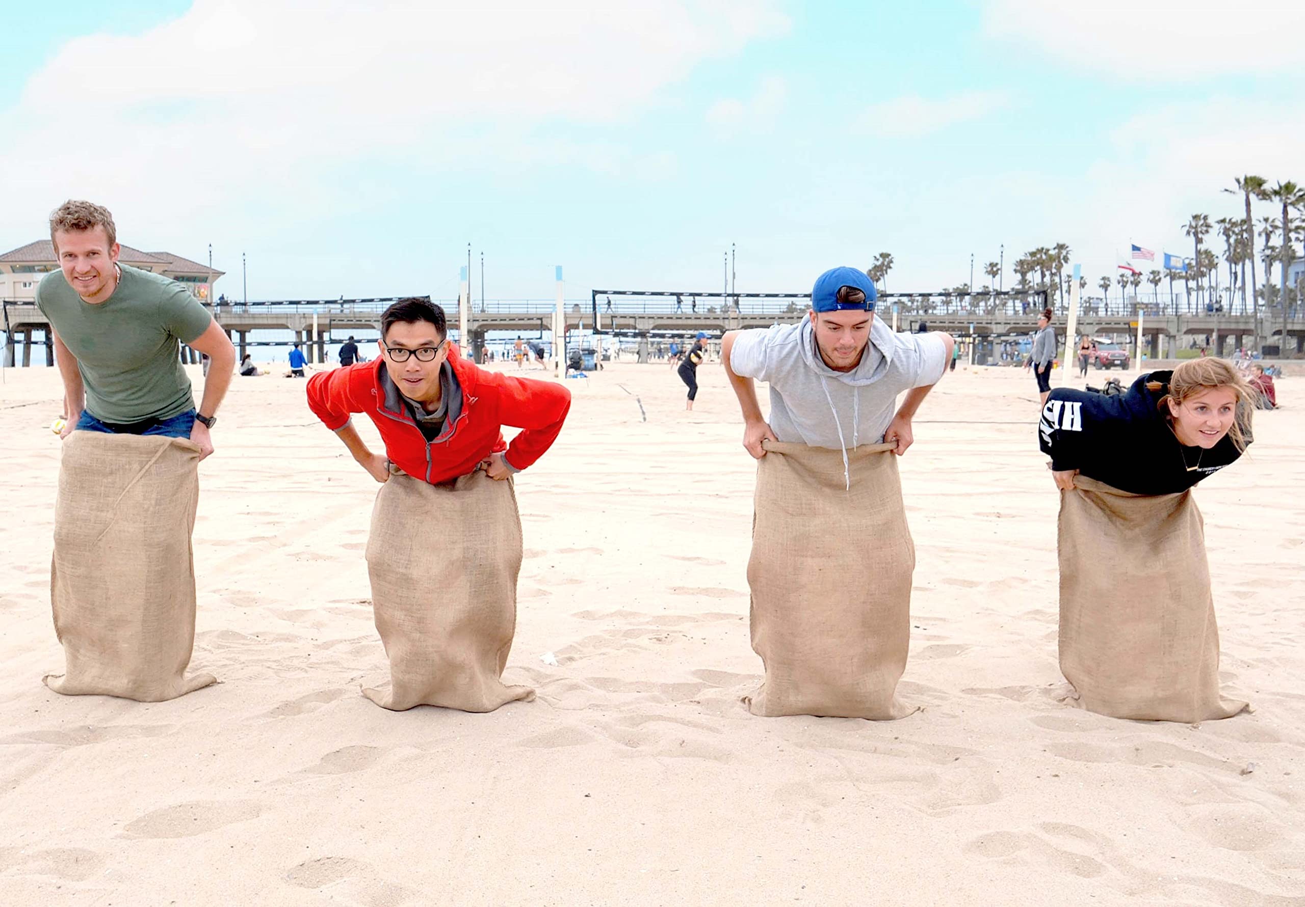 Sandbaggy front packaging showing 8-pack and label, durable reusable storage benefit
