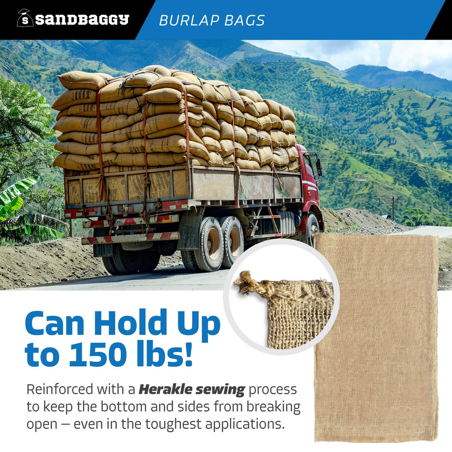 Sandbaggy covering young tree against frost, breathable protection for plants