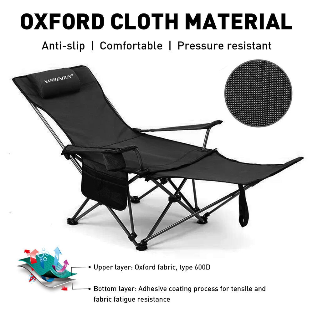 sanheshun folded chair inside carry bag with shoulder strap for easy transport