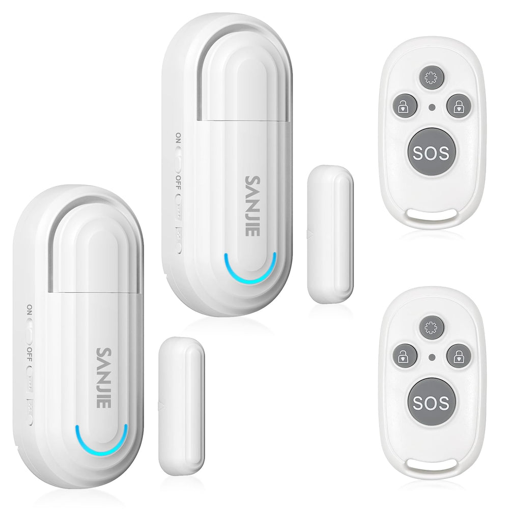 SanJie front view unit mounted showing clear alert status and fast installation benefit