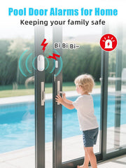 SanJie installed on pool gate demonstrating added pool access awareness benefit