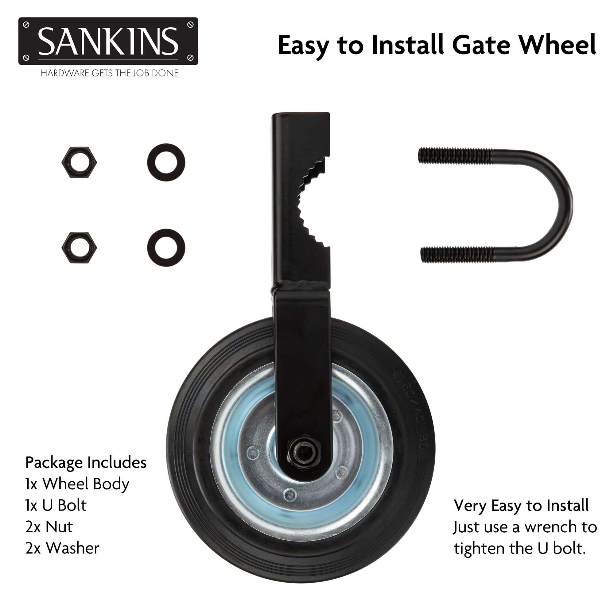 SANKINS detail of bracket angle adjustment showing lift range and installation benefit