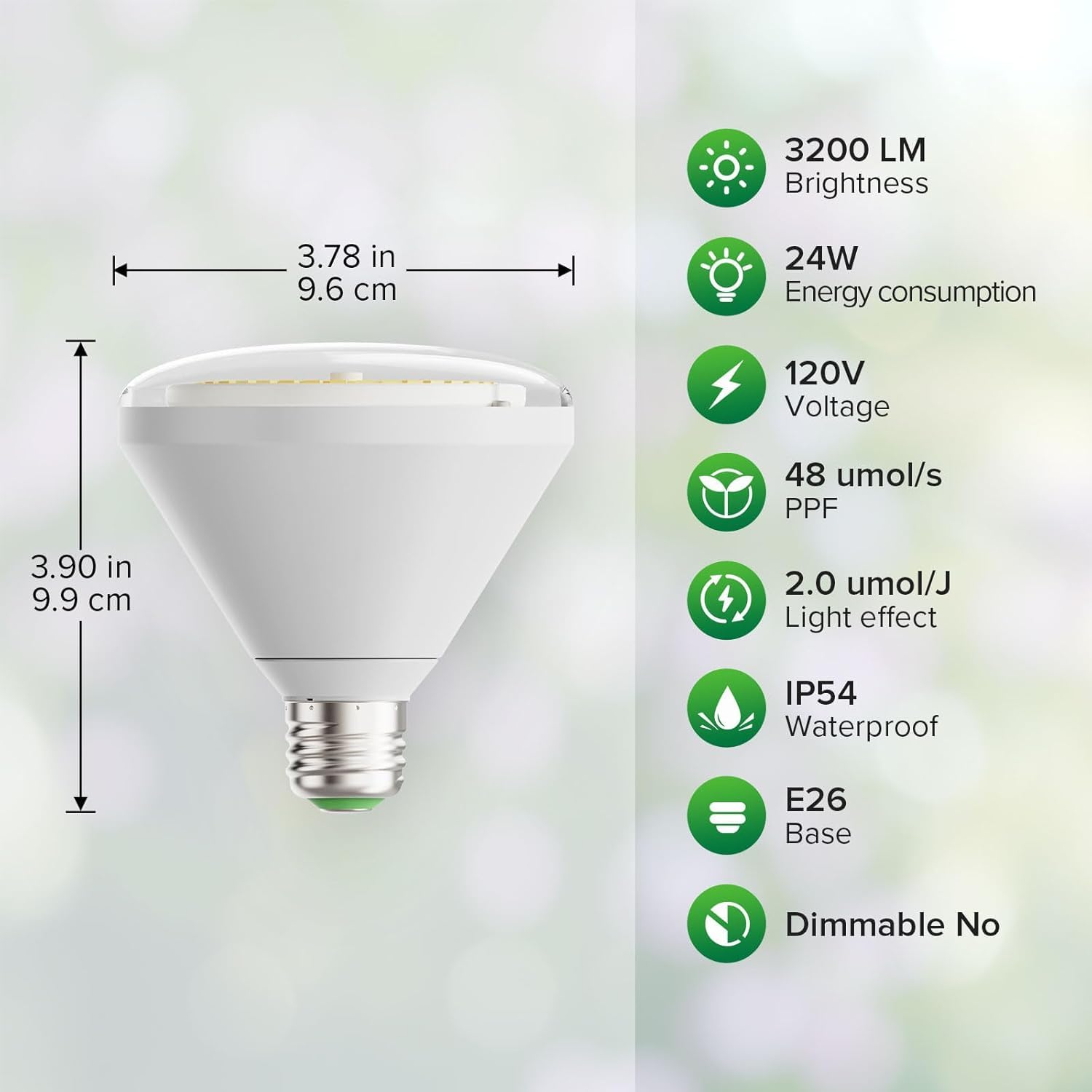 SANSI bulb installed in standard E26 fixture demonstrating easy swap-in setup and compatibility