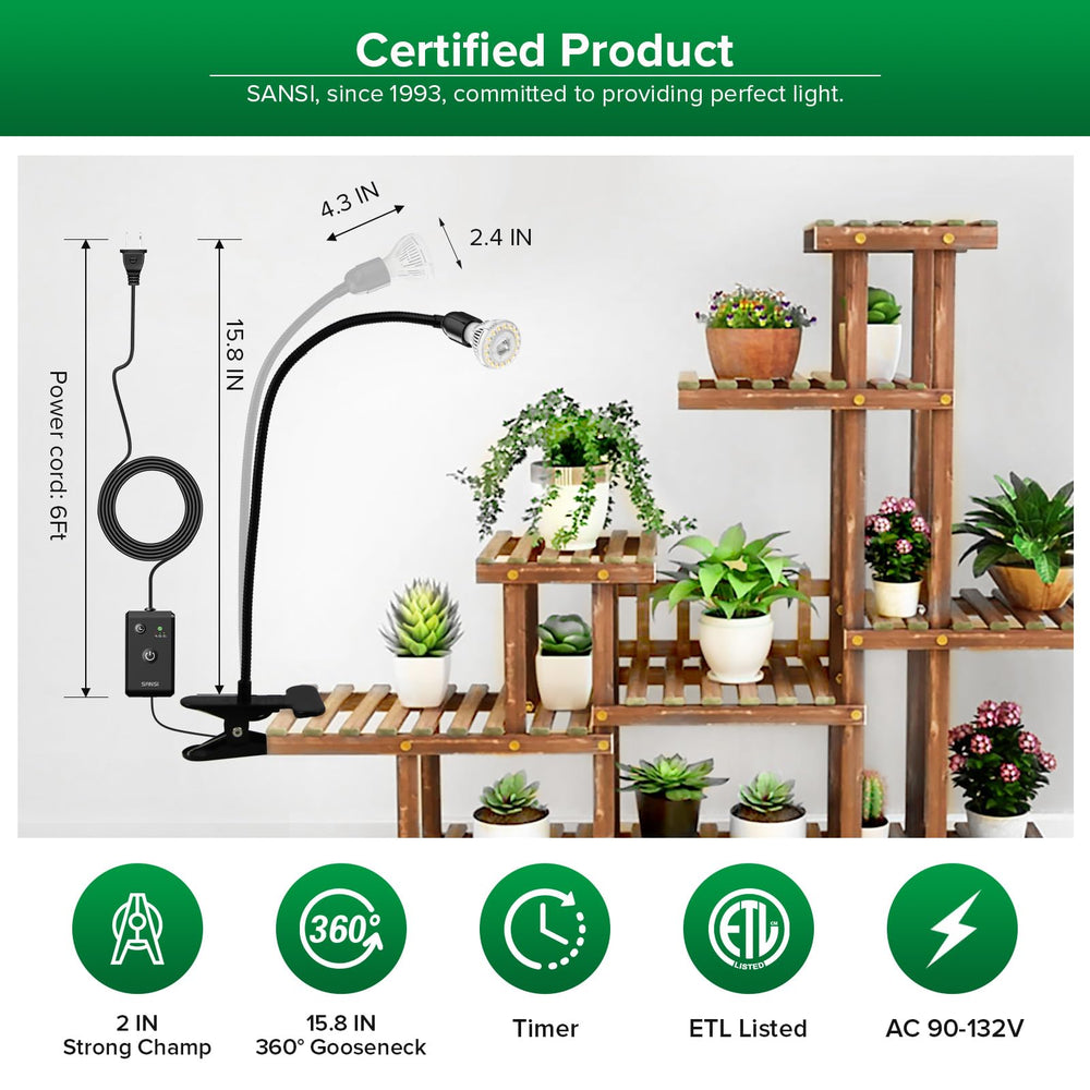 SANSI next to a hand to show compact scale and easy placement convenience