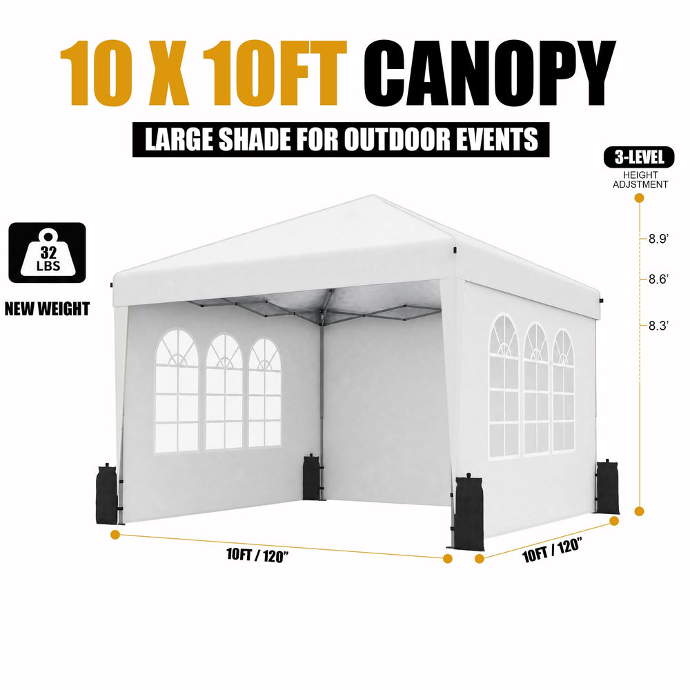 SANUMY sidewall attached to canopy offering privacy and weather protection