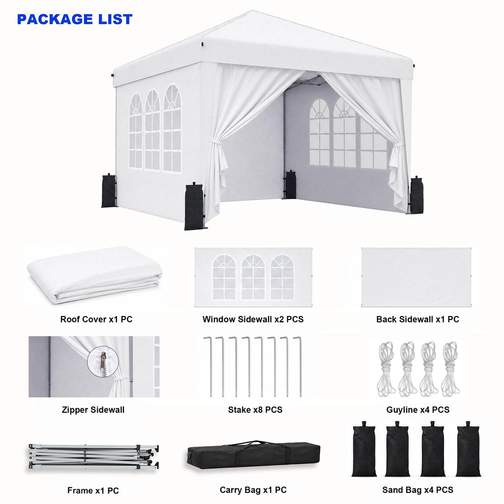 SANWAY sidewall with zippered door showing easy access and privacy benefit