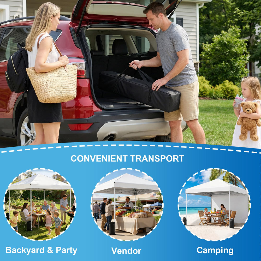 SANWAY folded canopy inside carry bag for effortless transport