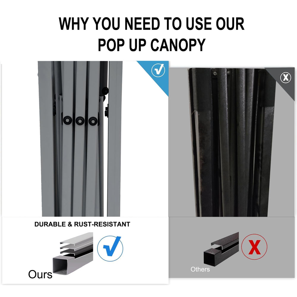 SANWAY canopy beside a chair for size comparison and spatial planning